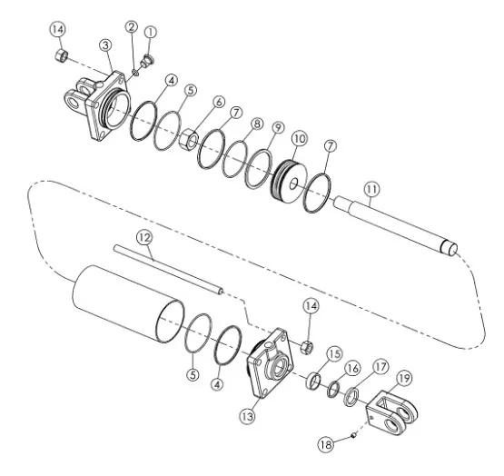 87388876 - гидроцилиндр