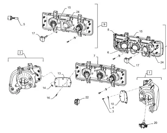 87455674 - Фара головная левая Mg. с 06г.в.